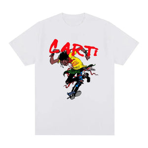 Playboi Carti Rapper Hip Hop Vintage T-shirt Cotton Men T shirt New Tee Tshirt Womens Tops