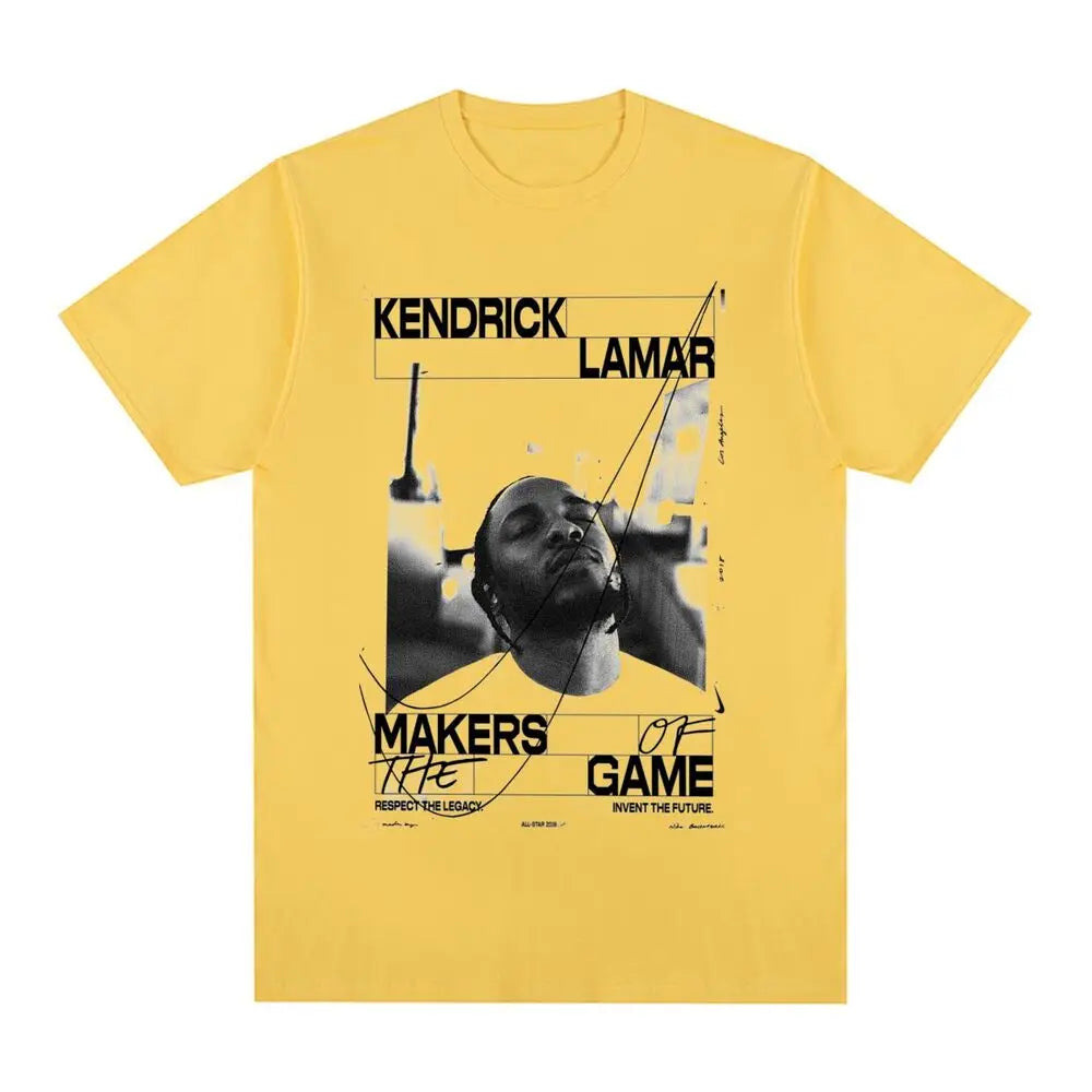 Kendrick Lamar Vintage T-shirt DAMN Hip Hop Rapper Cotton Men T shirt New Tee Tshirt Womens Tops