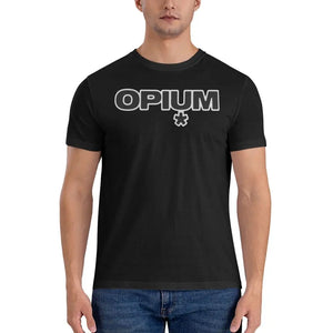 Hipster OPIUM T-Shirts for Men Crewneck 100% Cotton T Shirt Playboi Carti Short Sleeve Tees Gift Idea Tops