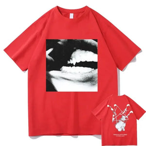 Playboi Carti T Shirt Music Album Whole Struggle Red Streetwear Men Women Vintage Hip Hop Male Fashion Crewneck Tees T-Shirt