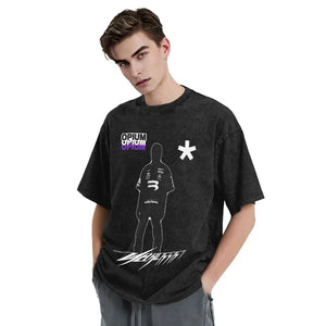 Carti OPIUM Narcissist Playboi T Shirts Hip Hop Washed Short Sleeve Oversize T-Shirts Novelty Men Women Tops Streetwear Tops Tee