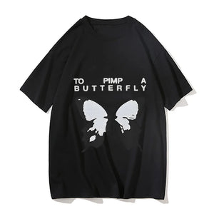 Kendrick Lamar To Pimp A Butterfly Tracklist Shirt Music Album Shirt Men O-neck Short Sleeve Unisex Oversized T Shirt Clothes