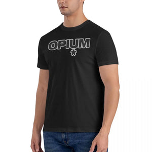 Hipster OPIUM T-Shirts for Men Crewneck 100% Cotton T Shirt Playboi Carti Short Sleeve Tees Gift Idea Tops