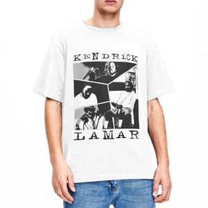 Kendrick Lamar Black Design T Shirt Men's Singer Streetwear Pure Cotton T Shirts Summer O Neck Fashion Tee Shirt Oversize Tops