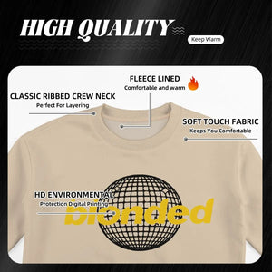 Stylish Blonded Frank Oceans Singer Rapper Sweatshirt For Men Women Fleece Lined Long Sleeve Shirts Hip Hop Sweatshirts Hoodie