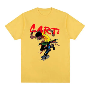 Playboi Carti Rapper Hip Hop Vintage T-shirt Cotton Men T shirt New Tee Tshirt Womens Tops