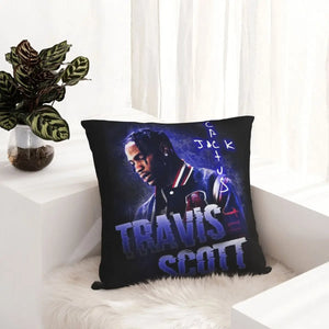 Travis Scotts Pillowcase Soft Polyester Cushion Cover Decoration Throw Pillow Case Cover Home Square 40*40cm